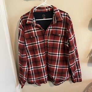 Wrangler Red and Black‎ Lightweight Shirt Jacket